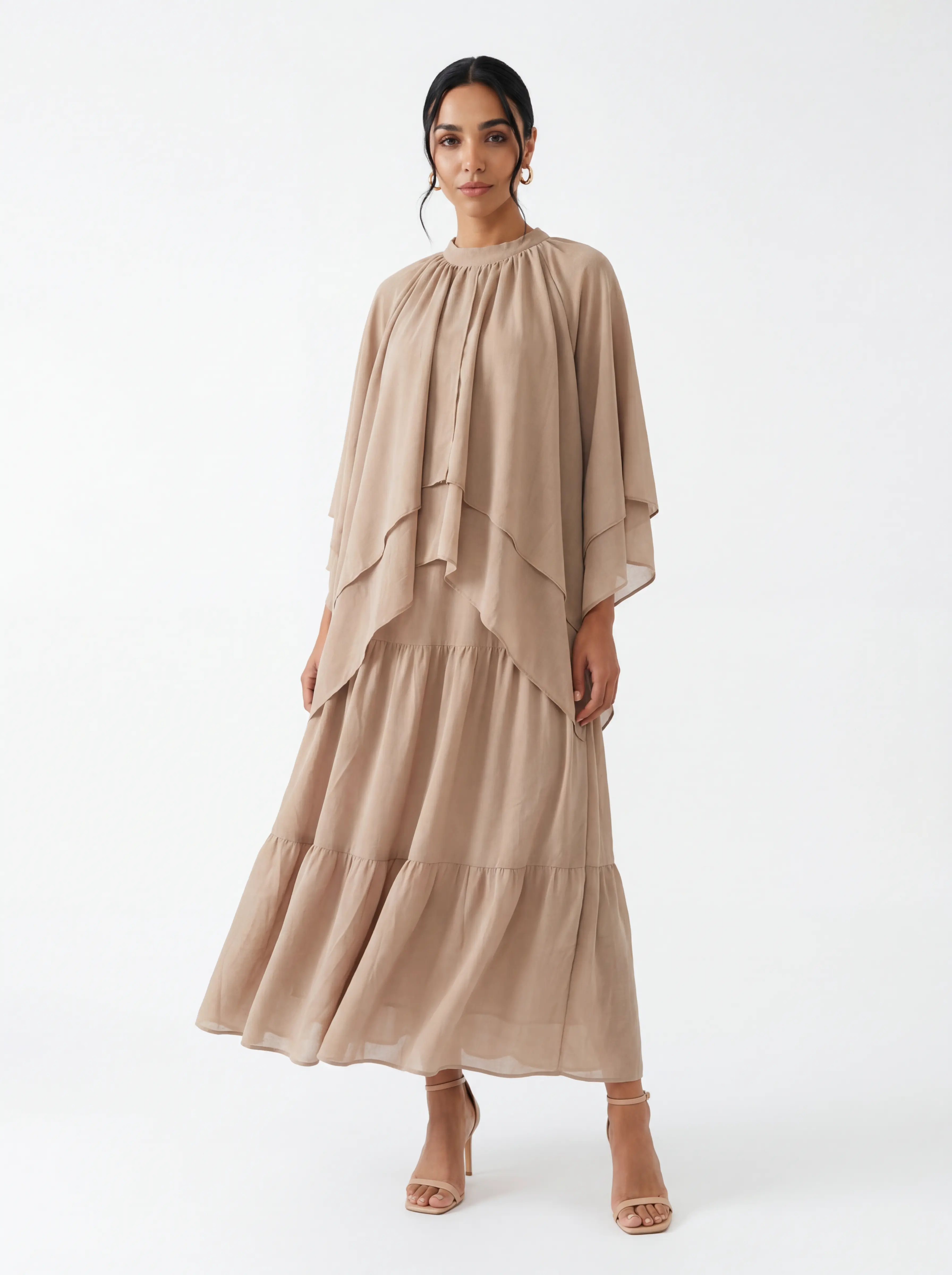 فستان موكا طبقات