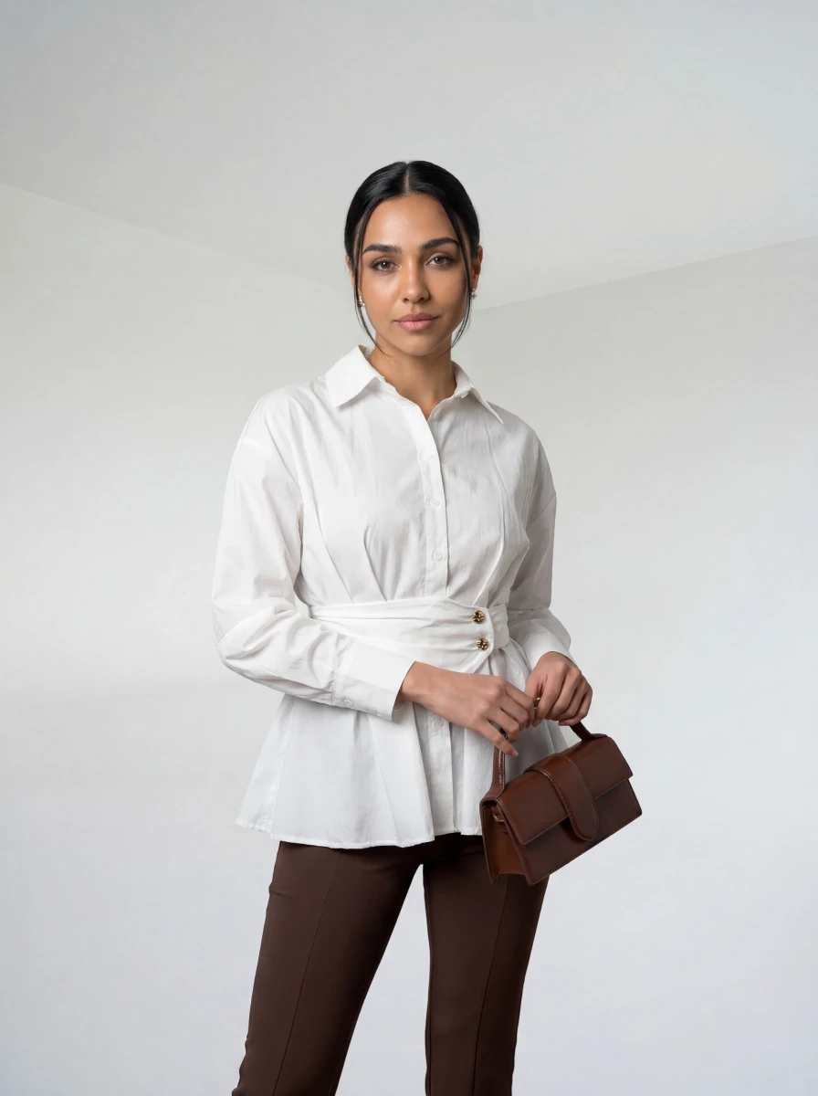 قميص آيفوري شيك