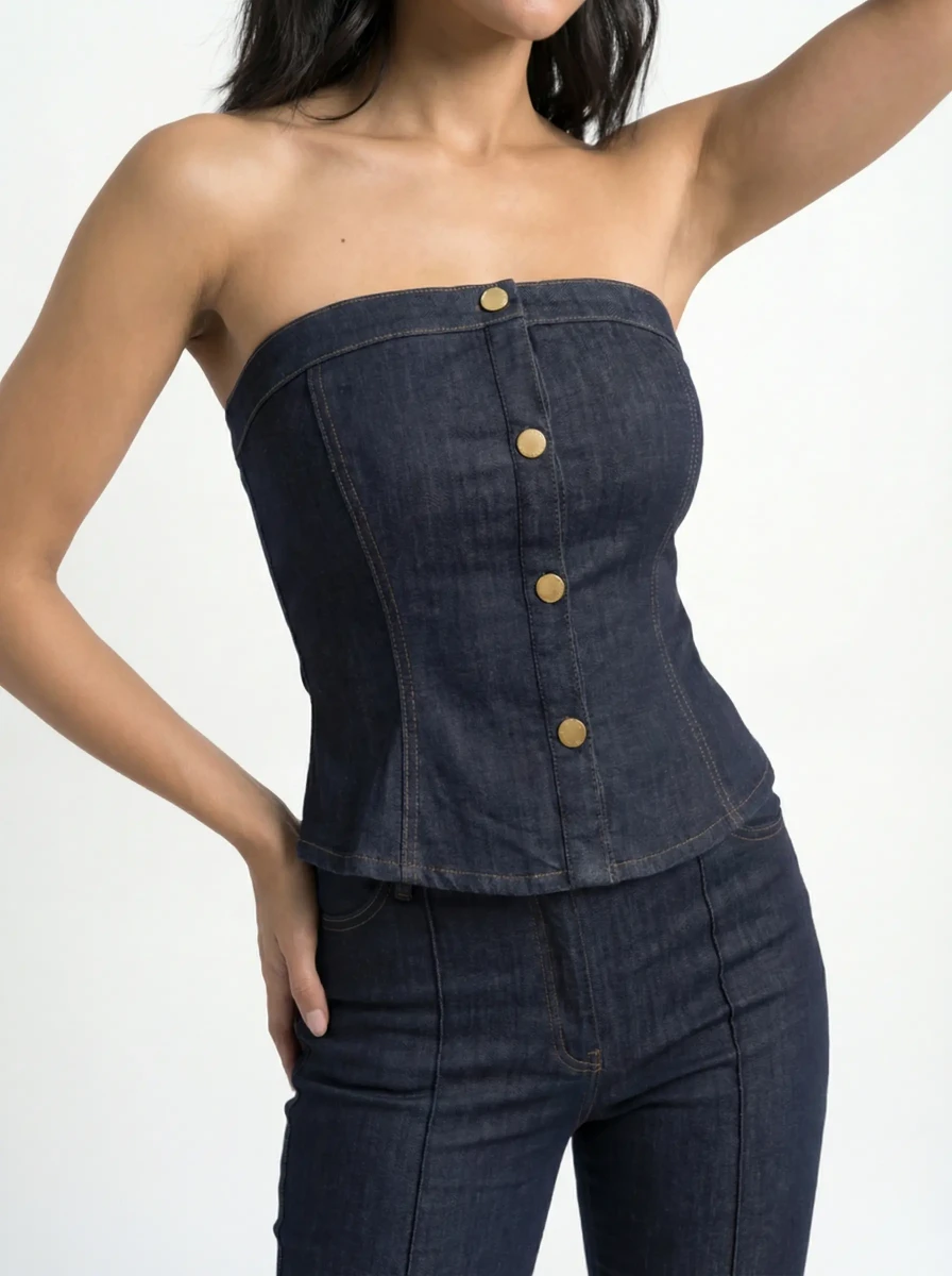 طقم دينم كورسيه كلاسيك