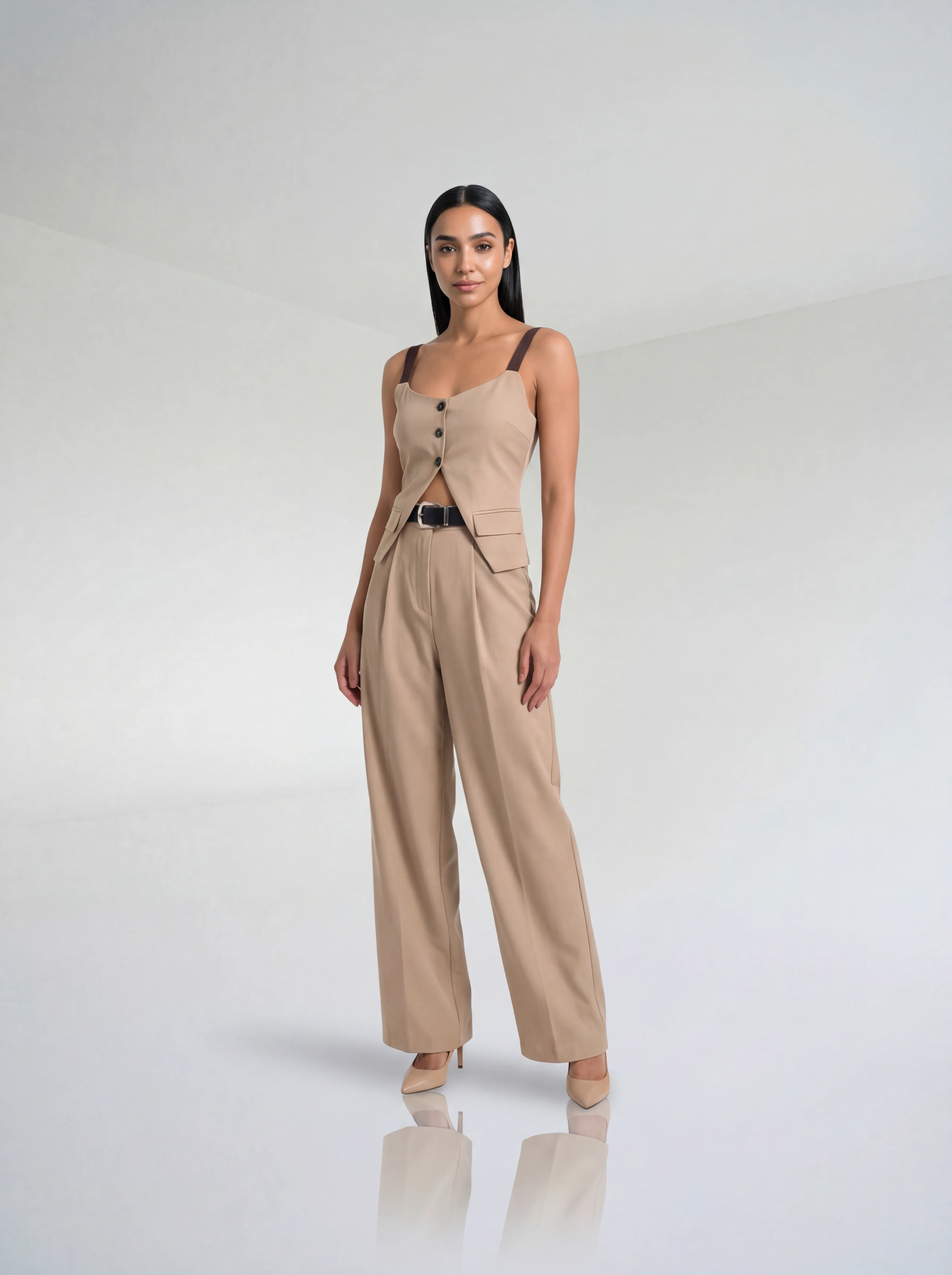 طقم بيج أنيق