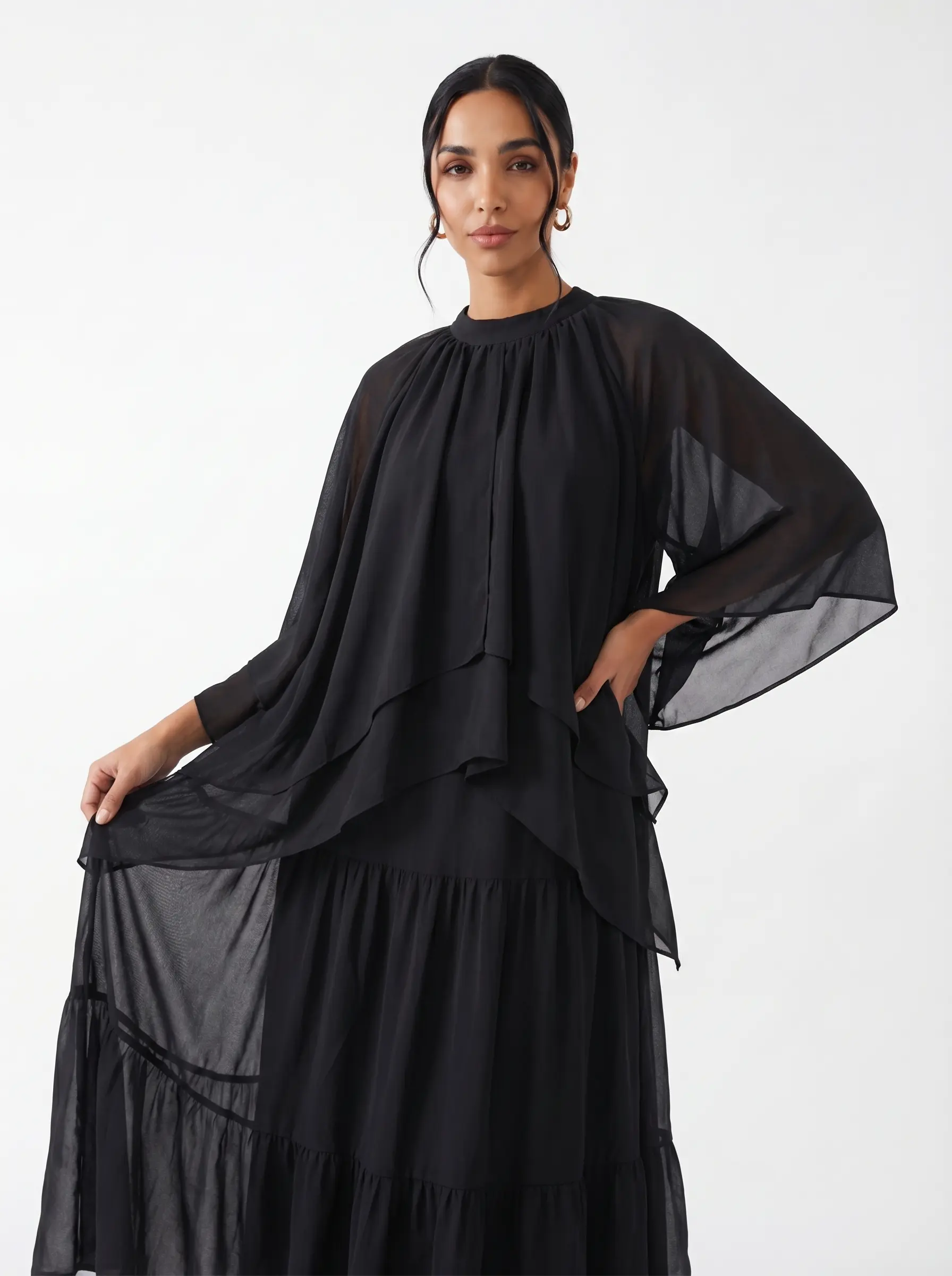 فستان بلاك طبقات