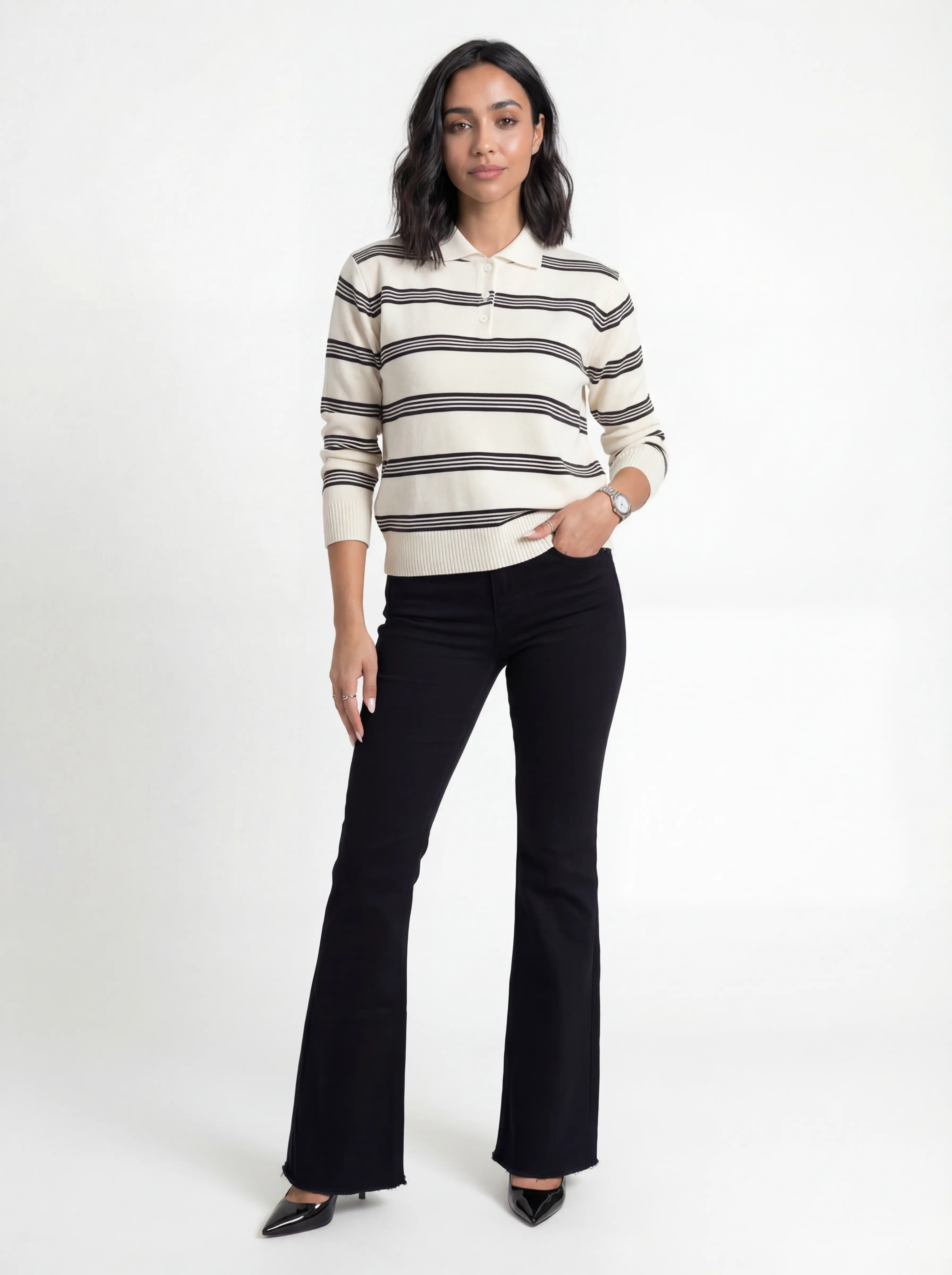 جينز بلاك فلير فيت