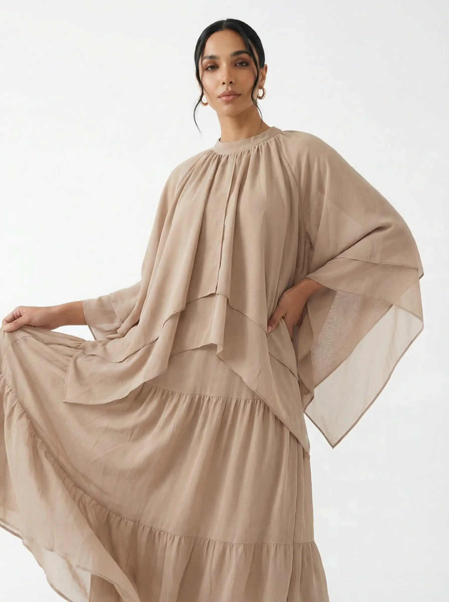 فستان موكا طبقات