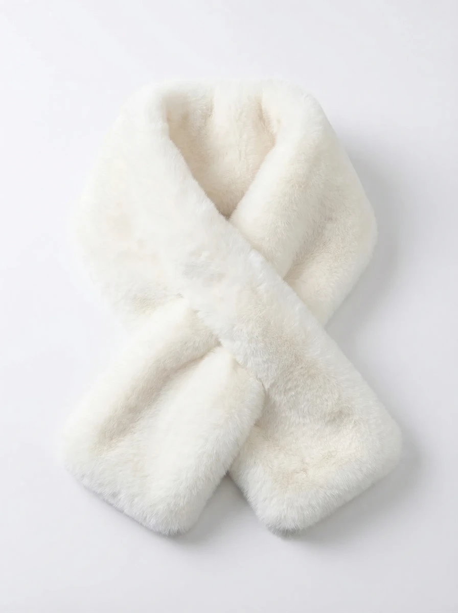 وشاح فرو ابيض