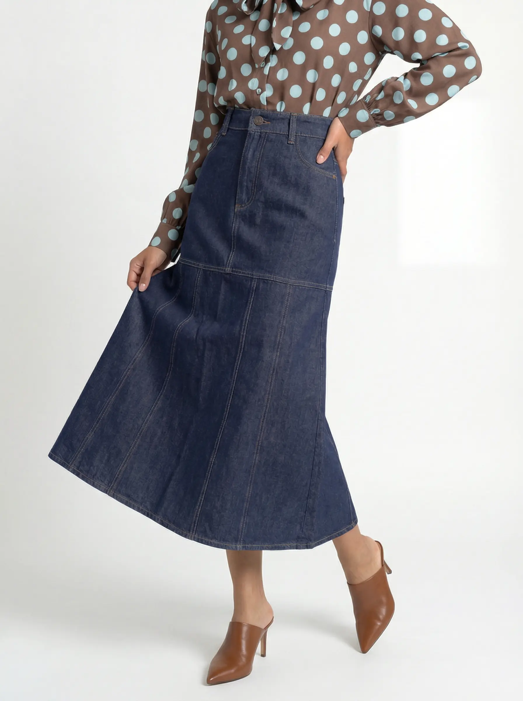 تنورة دينم ميدي