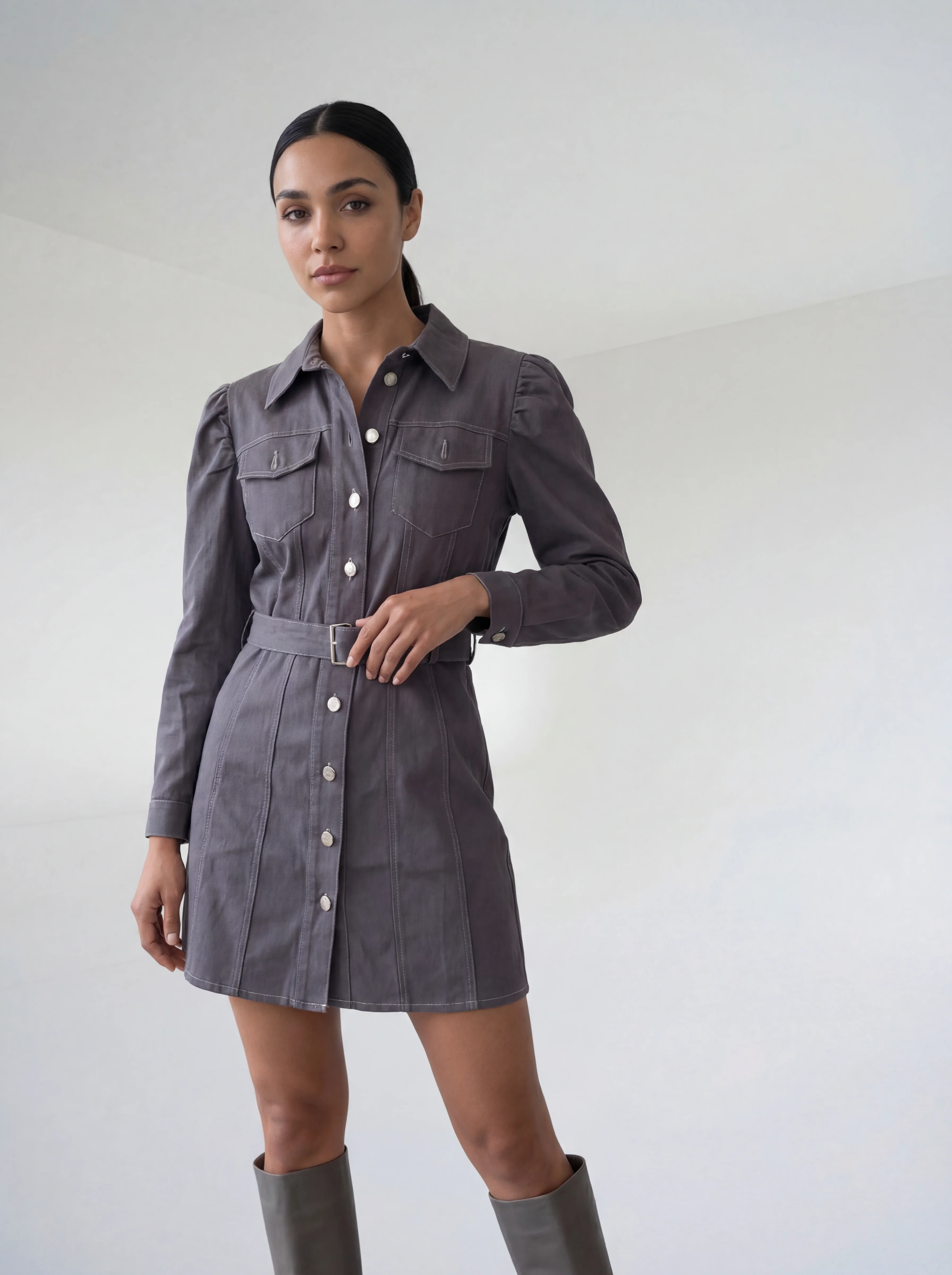 فستان غراي شيك