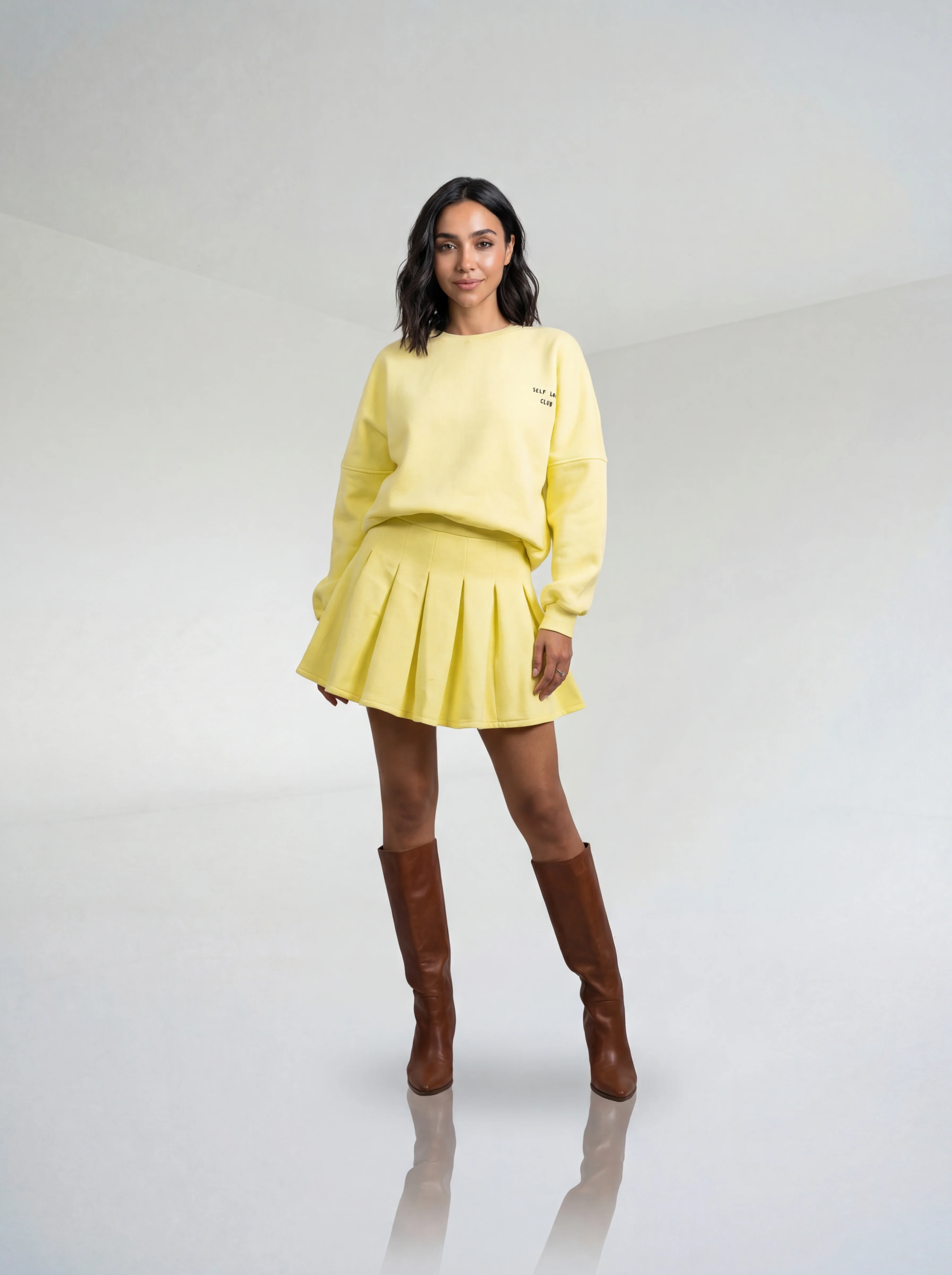 طقم أصفر كلاسيك