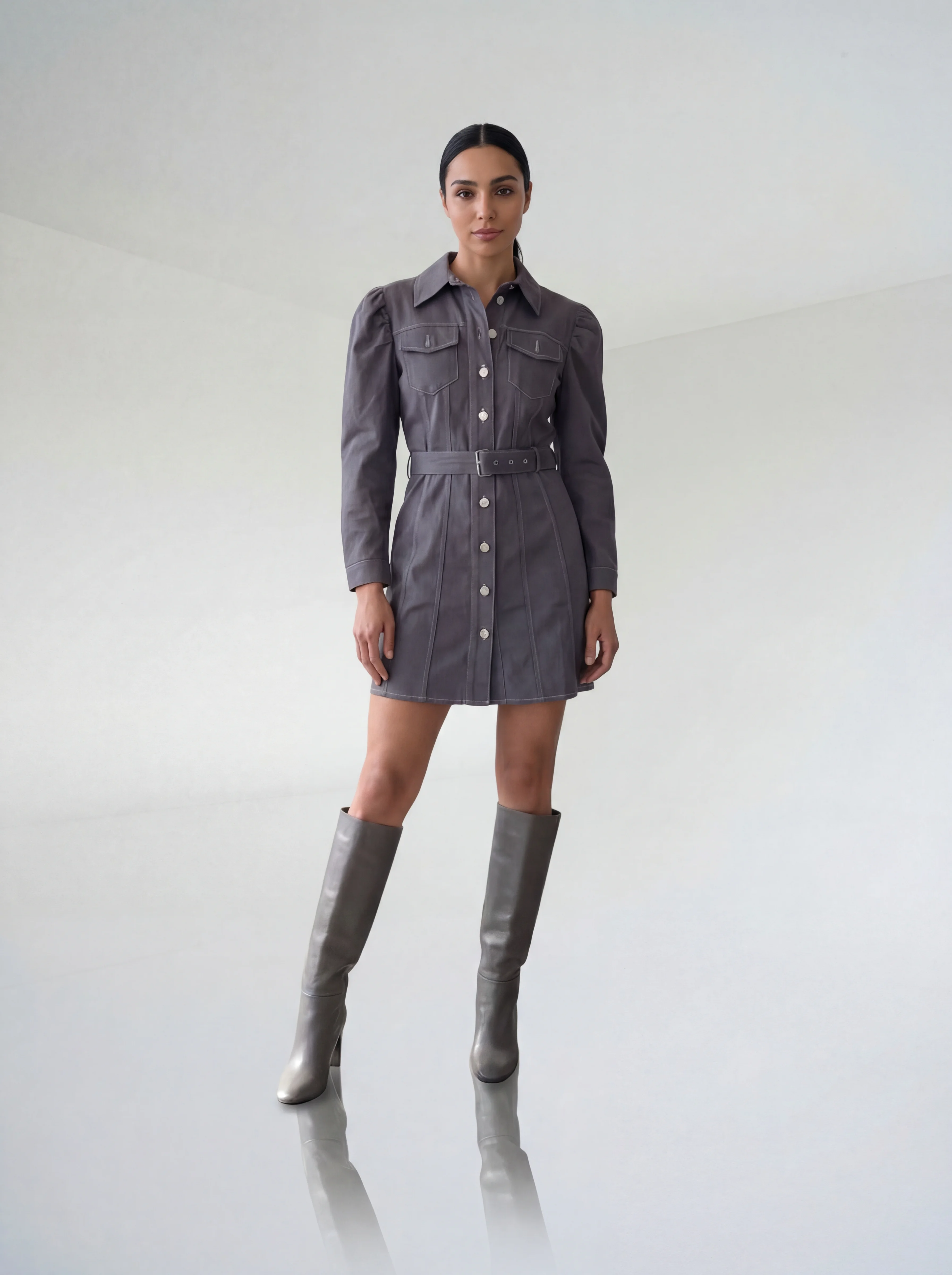 فستان غراي شيك